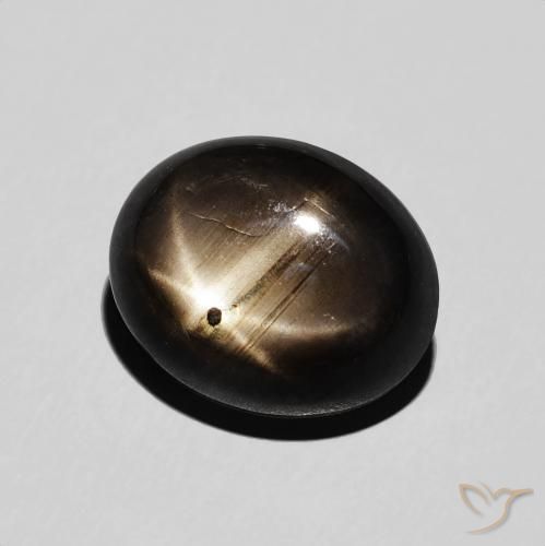 6.43克拉天然星光蓝宝石，椭圆形，不透明