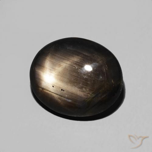 4.89克拉天然星光蓝宝石，椭圆形，不透明