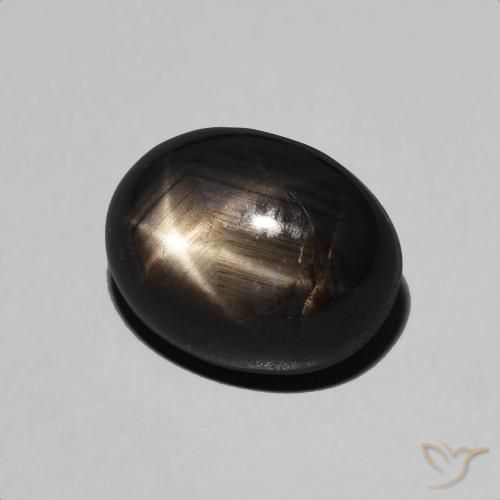 6.54克拉天然星光蓝宝石，椭圆形，不透明