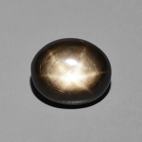 7.81ct 天然 黑色 星光蓝宝石, 椭圆形, 不透明