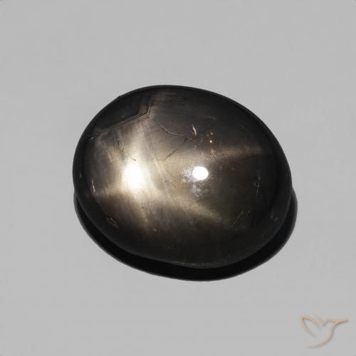 4.92克拉天然星光蓝宝石，椭圆形，不透明