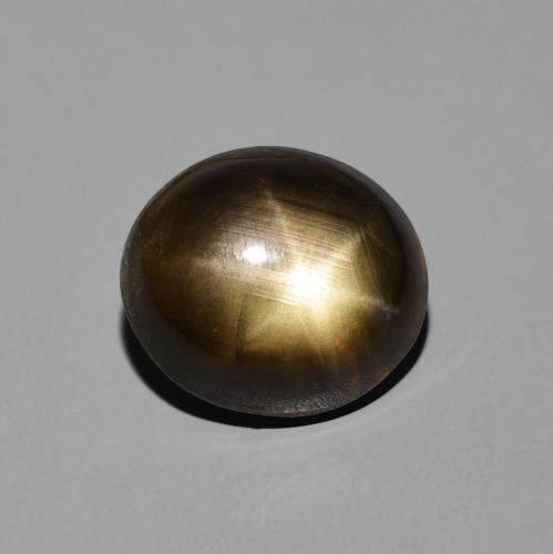 6.03ct 天然 黑色 星光蓝宝石, 椭圆形, 不透明
