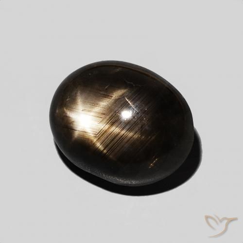 6.67克拉天然星光蓝宝石，椭圆形，不透明