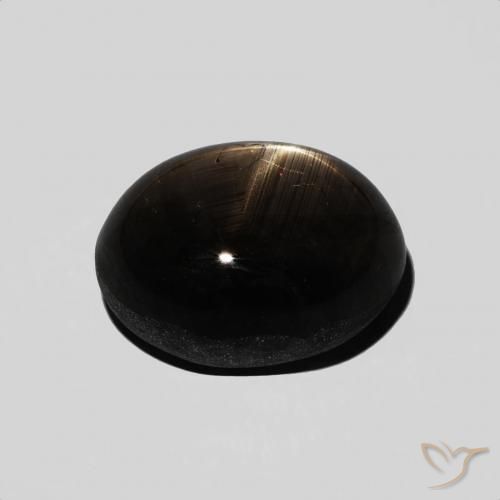 6.67克拉天然星光蓝宝石，椭圆形，不透明