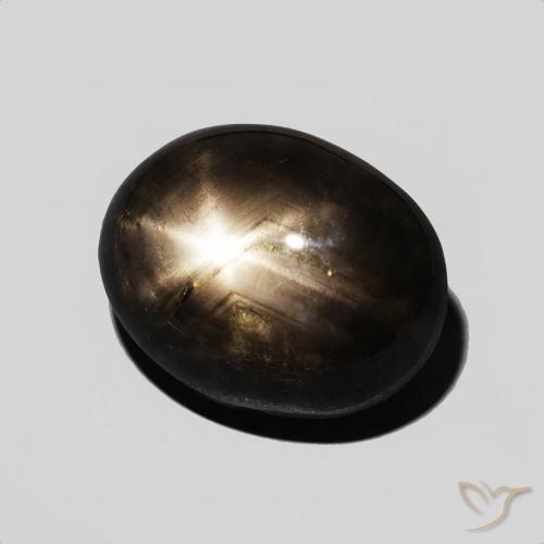 7.59克拉天然星光蓝宝石，椭圆形，不透明