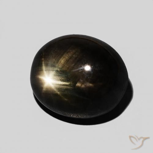 8.75克拉天然星光蓝宝石，椭圆形，不透明