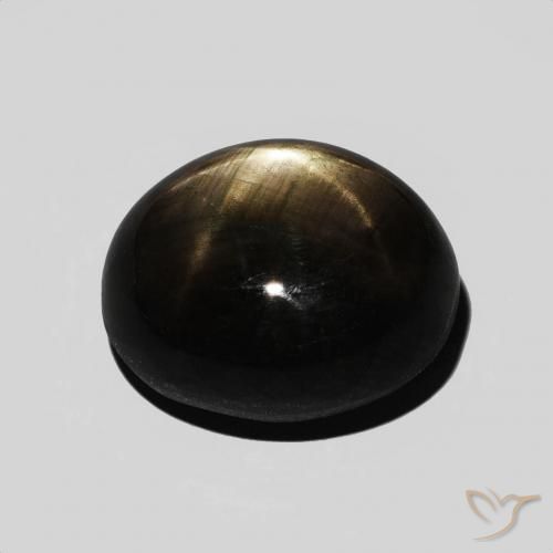 8.75克拉天然星光蓝宝石，椭圆形，不透明