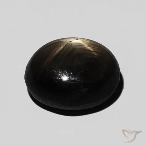 9.54克拉天然星光蓝宝石，椭圆形，不透明