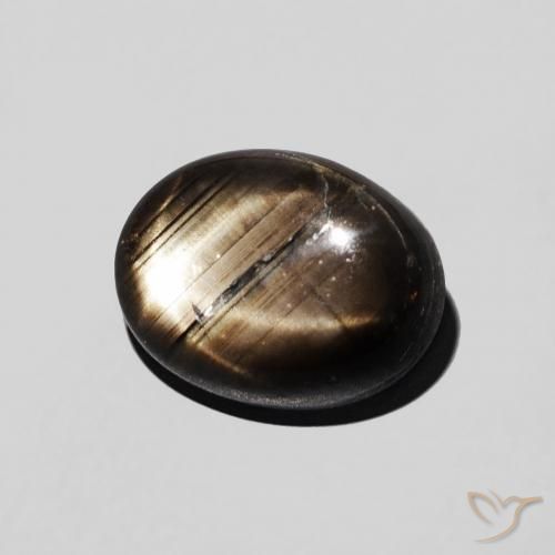 2.97克拉天然星光蓝宝石，椭圆形，不透明
