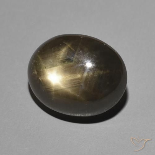 5.97克拉天然星光蓝宝石，椭圆形，不透明