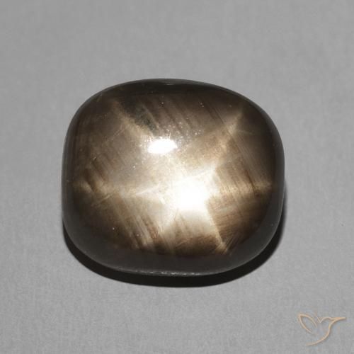 3.91ct 天然 黑色 星光蓝宝石, 软垫, 不透明