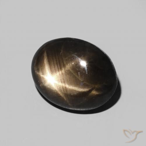 2.82克拉天然星光蓝宝石，椭圆形，不透明