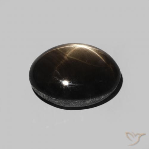 2.82克拉天然星光蓝宝石，椭圆形，不透明