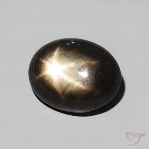 5.70克拉天然星光蓝宝石，椭圆形，不透明