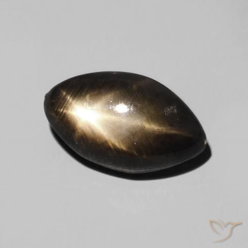 3.28克拉天然星光蓝宝石，榄尖形，不透明