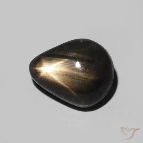 3.86克拉天然星光蓝宝石，梨形，不透明