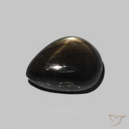 3.86克拉天然星光蓝宝石，梨形，不透明