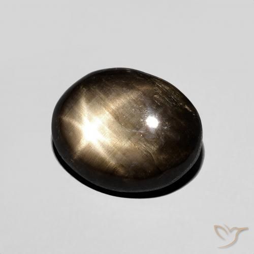 4.38克拉天然星光蓝宝石，椭圆形，不透明
