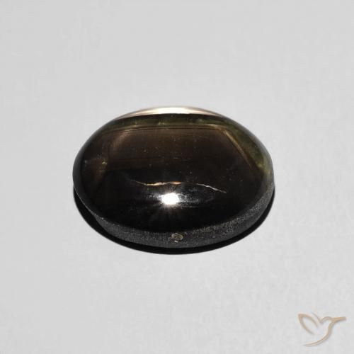 3.97克拉天然星光蓝宝石，椭圆形，不透明