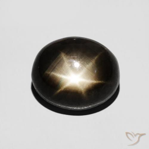 2.77ct 天然 黑色 星光蓝宝石, 椭圆形, 不透明