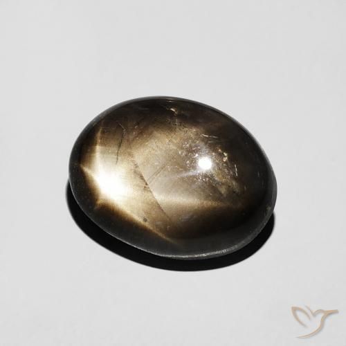 4.49克拉天然星光蓝宝石，椭圆形，不透明