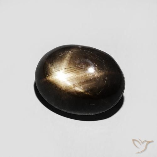 3.16克拉天然星光蓝宝石，椭圆形，不透明