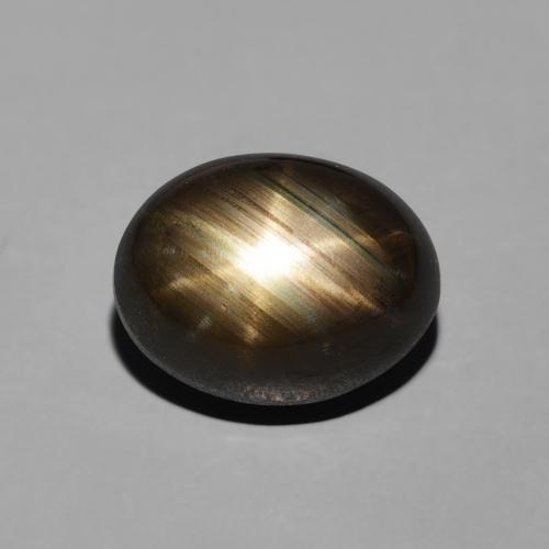 4.06ct 天然 黑色 星光蓝宝石, 椭圆形, 不透明