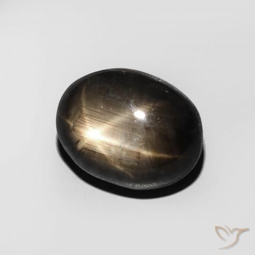 5.13克拉天然星光蓝宝石，椭圆形，不透明