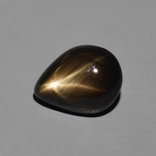 3.64克拉天然星光蓝宝石，梨形，不透明