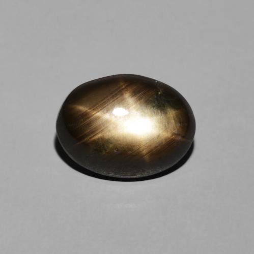 3.42ct 天然 黑色 星光蓝宝石, 椭圆形, 不透明