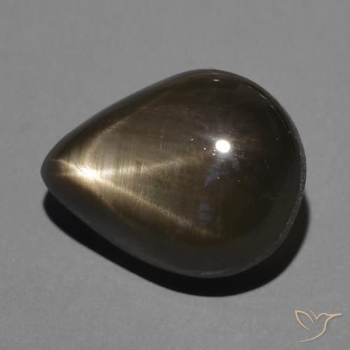 4.54克拉天然星光蓝宝石，梨形，不透明