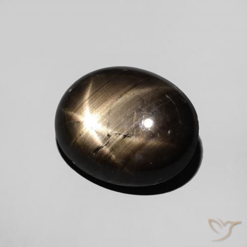 3.76克拉天然星光蓝宝石，椭圆形，不透明