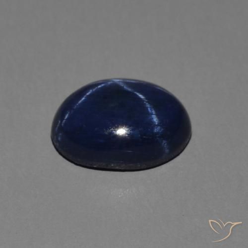 1.38克拉天然星光蓝宝石，椭圆形，不透明