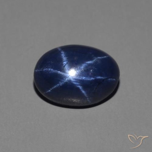 1.56ct 天然 皇家蓝色 星光蓝宝石, 椭圆形, 不透明