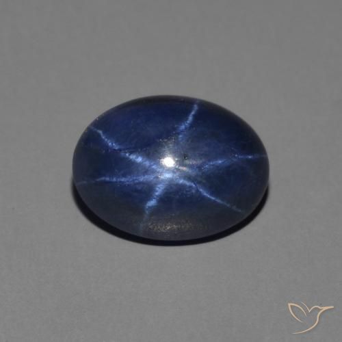 1.63ct 天然 皇家蓝色 星光蓝宝石, 椭圆形, 不透明