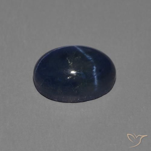 1.46克拉天然星光蓝宝石，椭圆形，不透明