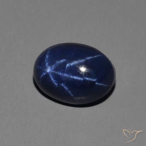1.65克拉天然星光蓝宝石，椭圆形，不透明
