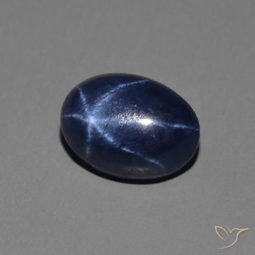 1.46克拉天然星光蓝宝石，椭圆形，不透明