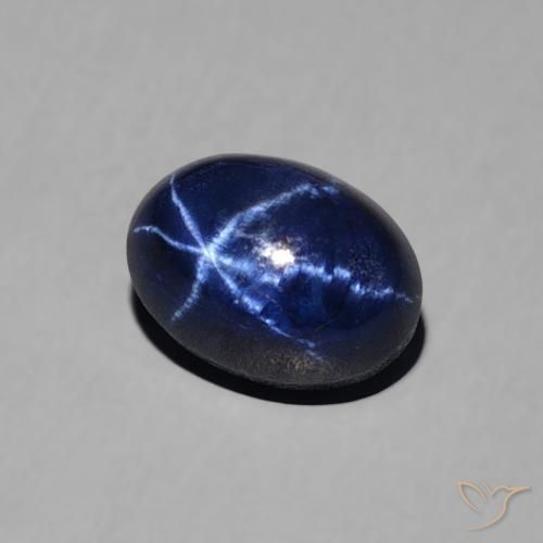 1.80克拉天然星光蓝宝石，椭圆形，不透明