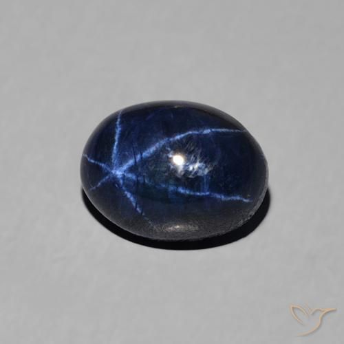 1.68克拉天然星光蓝宝石，椭圆形，不透明