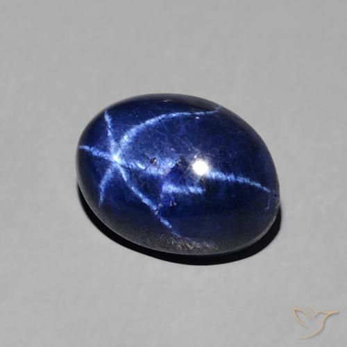 1.95克拉天然星光蓝宝石，椭圆形，不透明