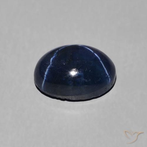 1.57克拉天然星光蓝宝石，椭圆形，不透明