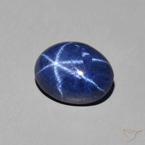 1.89克拉天然星光蓝宝石，椭圆形，不透明
