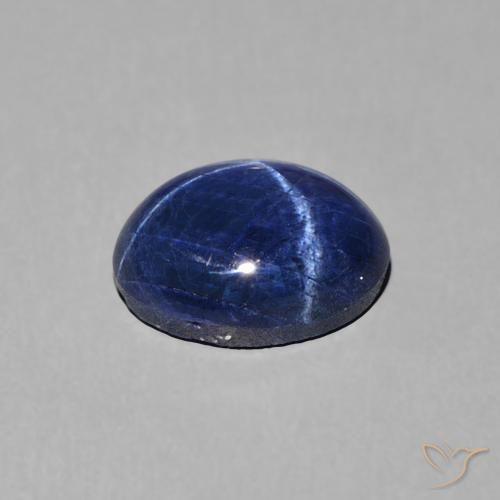1.89克拉天然星光蓝宝石，椭圆形，不透明
