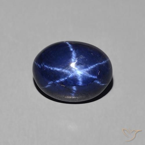 1.88ct 天然 海军蓝 星光蓝宝石, 椭圆形, 不透明