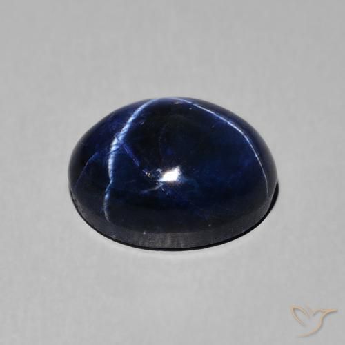 3.46克拉天然星光蓝宝石，椭圆形，不透明