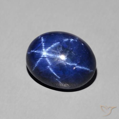 3.65克拉天然星光蓝宝石，椭圆形，不透明
