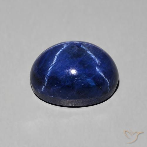 3.65克拉天然星光蓝宝石，椭圆形，不透明