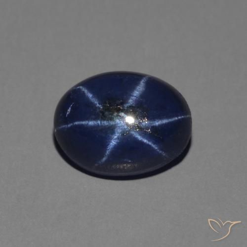 1.49克拉天然星光蓝宝石，椭圆形，不透明