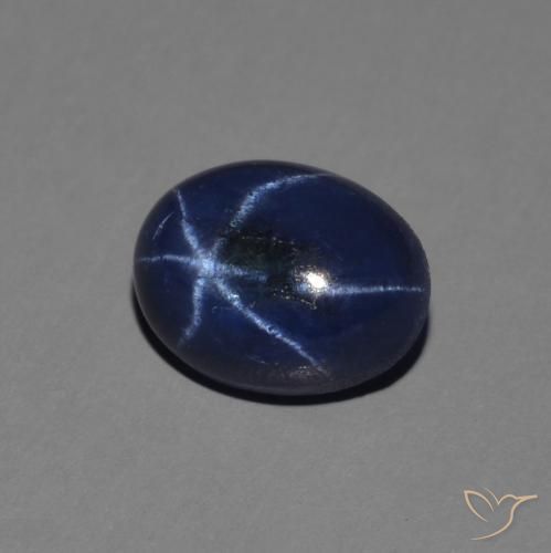 1.49克拉天然星光蓝宝石，椭圆形，不透明